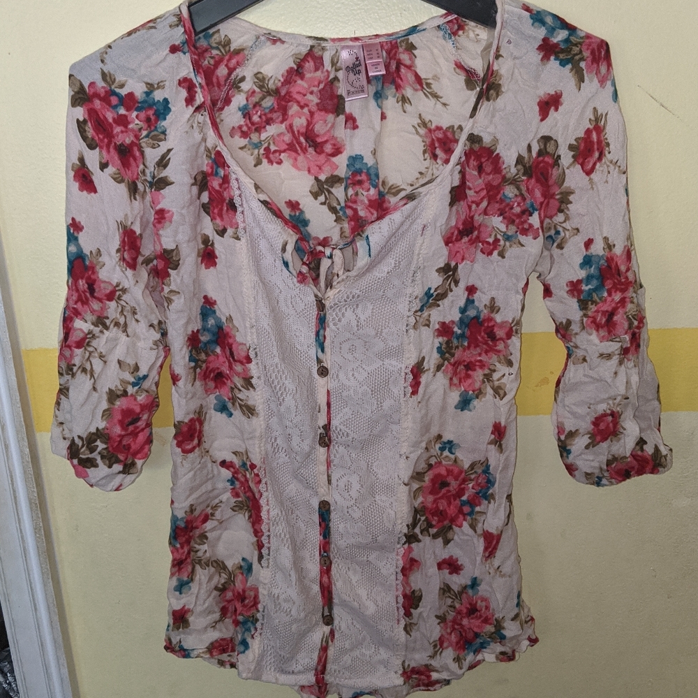 Floral print top